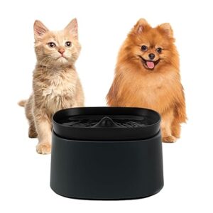 Automatic Pet Water Fountain for Cats and Dogs | Ultra-Quiet | BPA-Free & Easy to Clean | 2.5L Capacity Water Dispenser | Promotes Fresh Hydration | Indoor Fountain for Small Cats (Black)