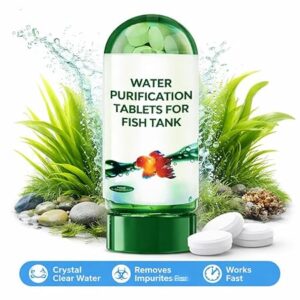 Aquarium Water Purification Tablets | Fish Tank Water Treatment for Clear Water & Odor Control | Aquarium Cleaning Solution for Fresh & Healthy Tank (Pack of 1)