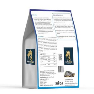 PeTKING Turtle Food for Daily Feed | Fortified Growth and Better Shell Health | All Turtle Varieties | 500 GM