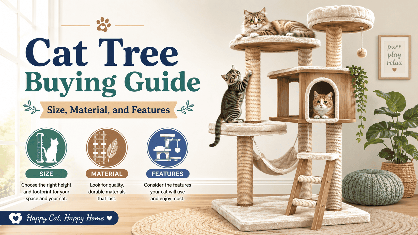 Cat Tree Buying Guide: How to Choose the Right Cat Tree for Your Cat